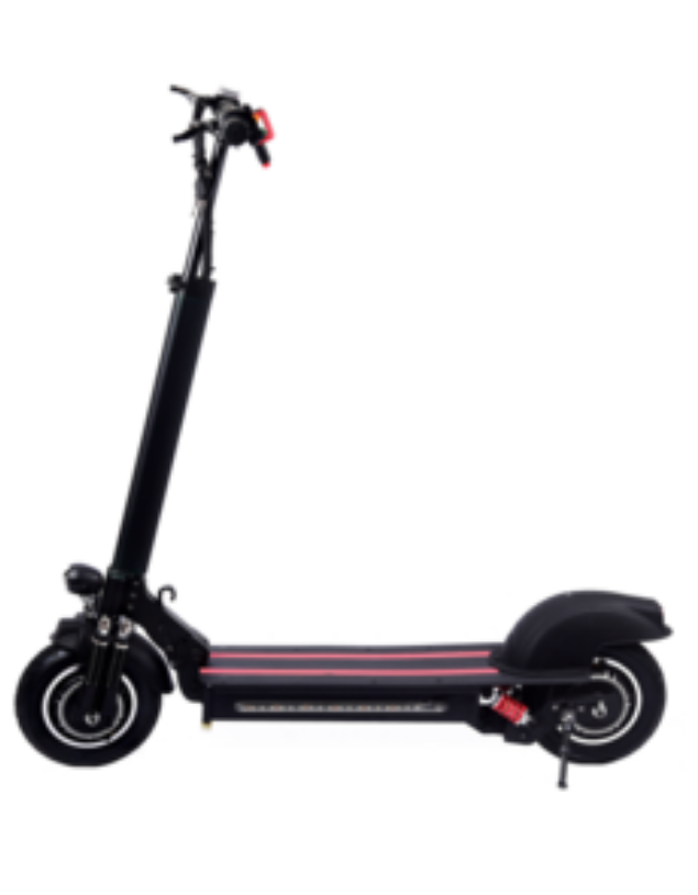 Double Drive E-Scooter | 10 inch Electric Scooter Speed 50km/h 600W*2 With  Light- Black - Easy electric scooter